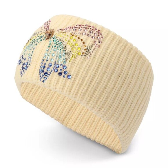 New Kurt Geiger Crystal Bow Knit Headband - Picture 1 of 9